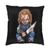 Good Guys Childs Play Chucky Cushion Covers xcm Velvet Killer Doll Overalls Pillow Case Sofa Square Pillowcase Decoration