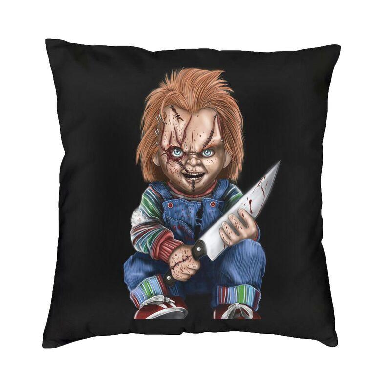 Good Guys Childs Play Chucky Cushion Covers xcm Velvet Killer Doll Overalls Pillow Case Sofa Square Pillowcase Decoration