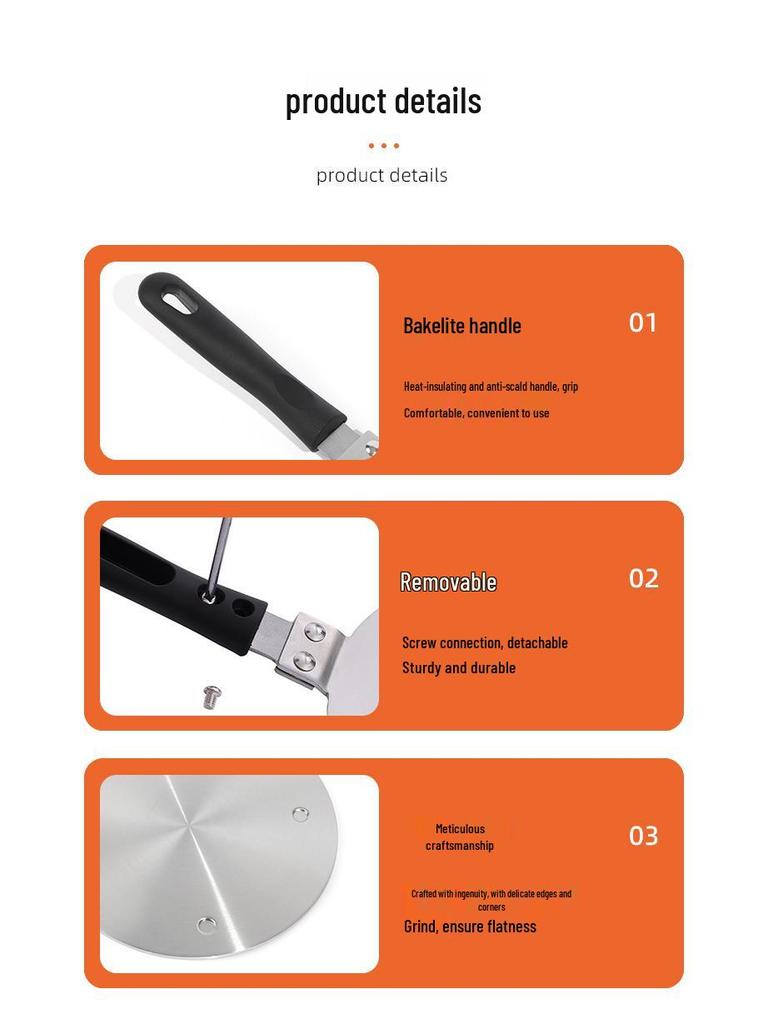 Universal Induction Cooker Heat Conductor with Detachable Handle