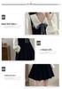 Plus Size Pleated Princess Dress with Doll Collar - College Style, Autumn/Winter Waist-Cinching Design