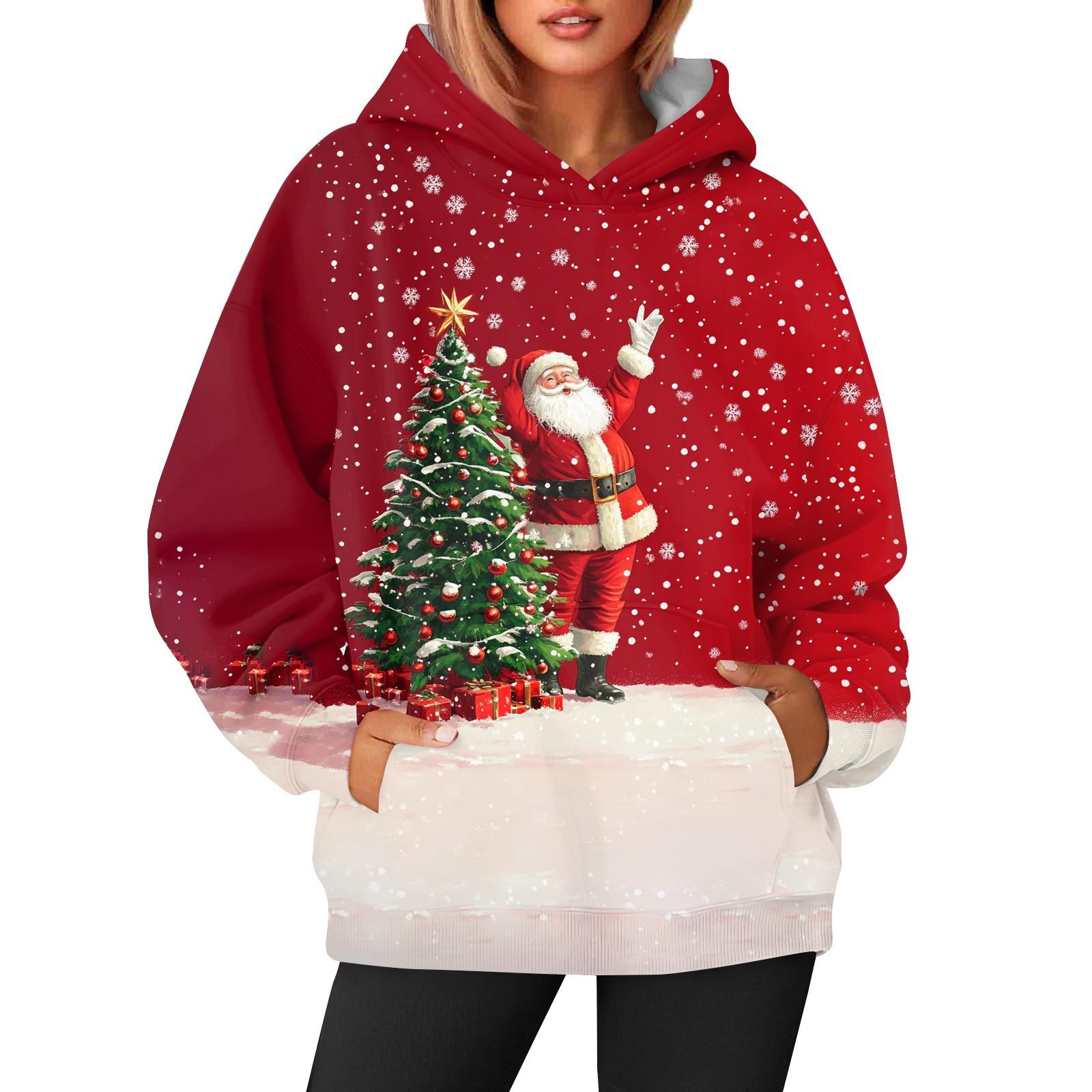 

Женская модная и повседневная толстовка с капюшоном и длинными рукавами с принтом S