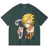 T-shirt Unisex Pesante 100% Cotone 230 g/m² Pezzo Unico Stampa Sanji V62