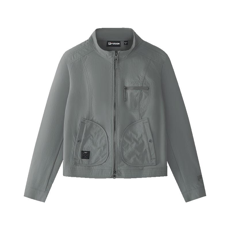 FILA FUSION Women s Slim-Fit Stand Collar Woven Jacket M