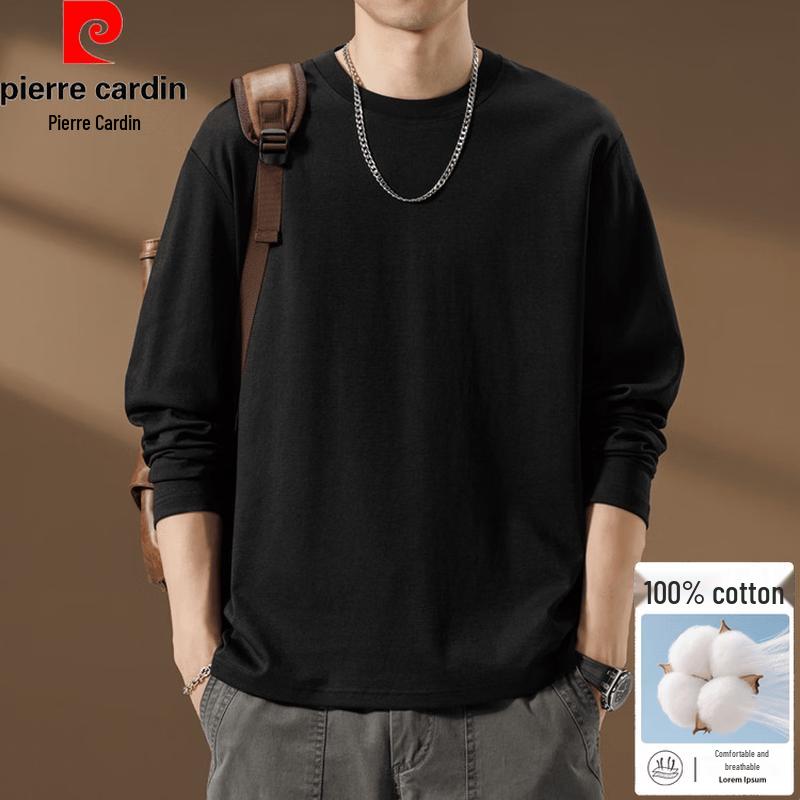 Pierre Cardin Men s 100% Cotton Long Sleeve T-Shirt M