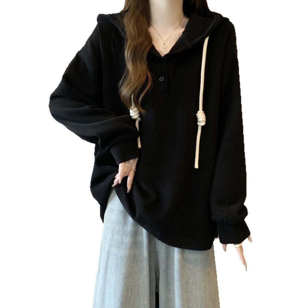 Style Oversized Hoodie With Polyester Fabric And Drawstring For Casual Office Wear