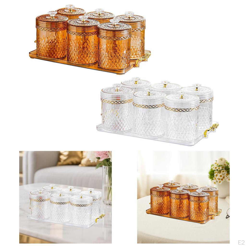 Food Storage Container Gadget Cabinet Coffee Bean Airtight Lid Drawer Rack Reusable Tin