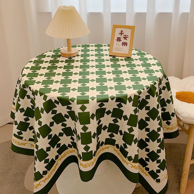 Schachbrett Tischdecke Leichter Luxus Hohes Gefühl Foto Studentenwohnheim Schreibtisch Dekoration Tischdecke Kaffeetischmatte