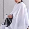 Salon Barber Hairdressing Cape With Transparent Window Haircut Shave Cloak Apron Professional Barber Shop Styling Tool