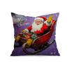Purple Christmas Decor Cushion Pillowcase Printed Polyester 45x45cm Throw Pillowcover Decorative Sofa Cushion Pillowslip Decor