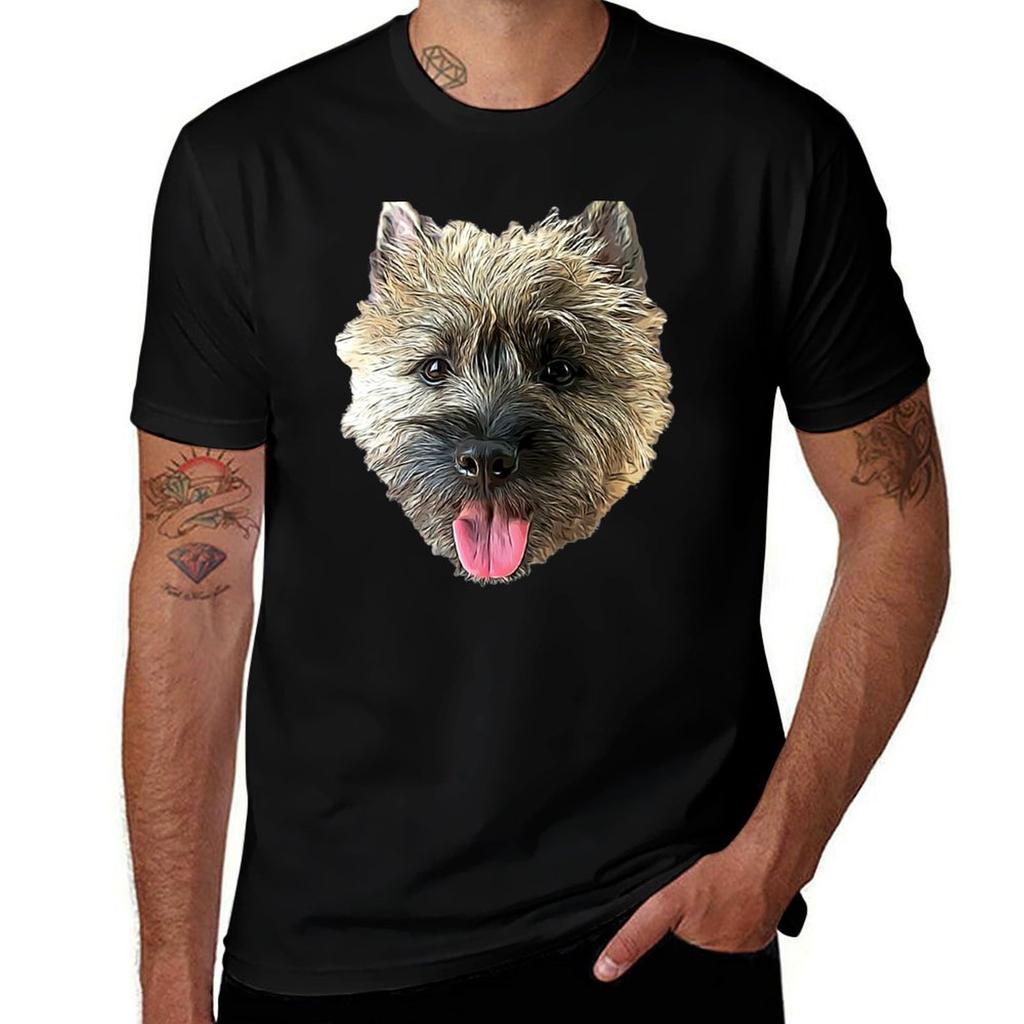 Cairn Terrier Beautiful Dog TShirt Soft Touch Basic Cotton TShirt