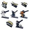 Kitchen Countertop Storage Halloween Wooden Napkin Holder, Ghost Pumpkin Skeleton Cat Bat Tissue Dispenser, Waterproof Solid Wood Base Tabletop