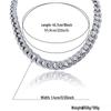 14mm 3D Zircon Hip-Hop Cuban Chain & Water Wave Bracelet for Men