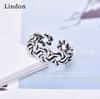 Lindon Classic Copper Alloy Zircon Ring Ladies Jewelry Wedding Promise Party Gift