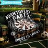 1PC Custom Name Blanket Throw darts Printed Flannel blankets Patterns Throw Blanket All-Season Soft Gift for Couch, Bed, Camping, Birthday gifts