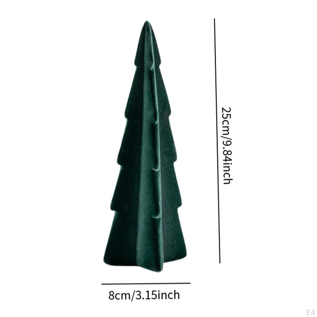 Artificial Christmas Tree for Table Flocked Birthday Gift Fireplace Bedside