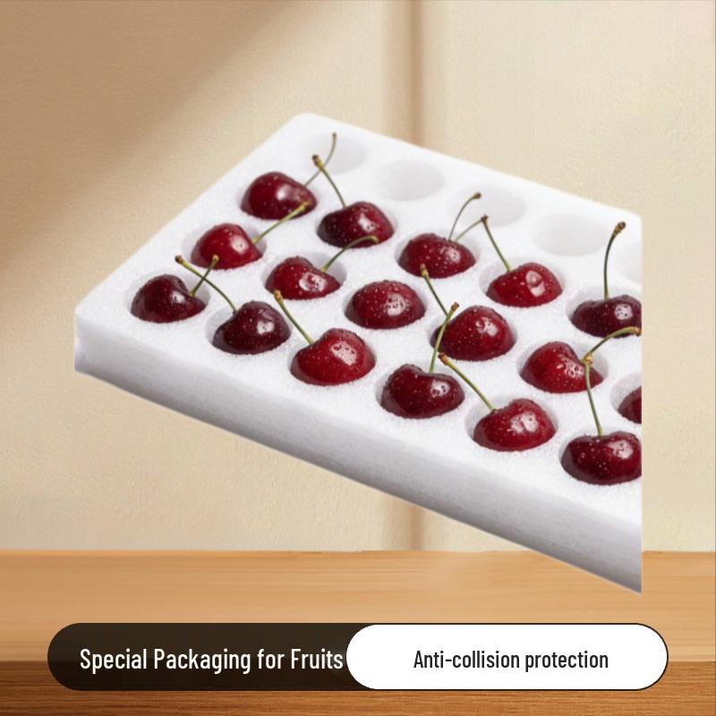 

EPE Pearl Cotton Liner for Cherry Fruit Protection in Logistics New Material White; 35 pieces
