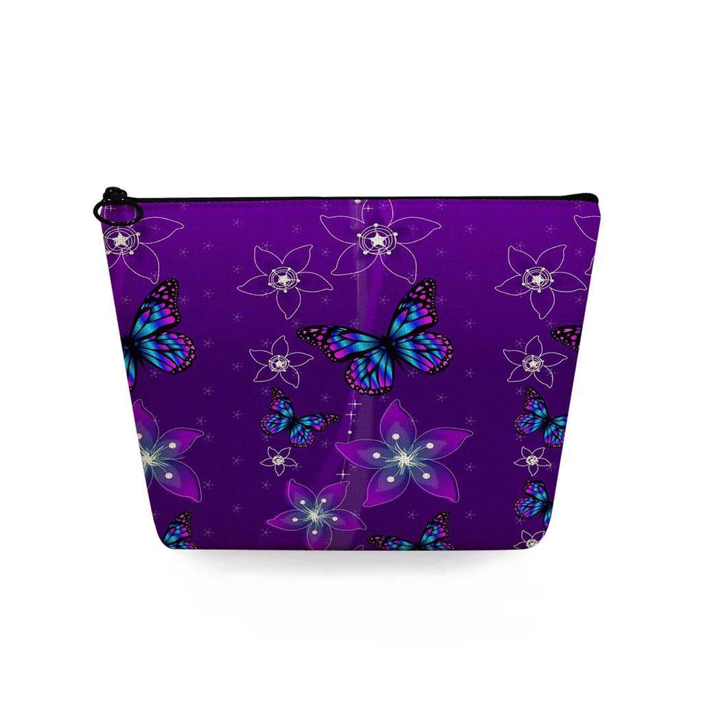 Women Butterfly Print Cosmetic Bag Toiletries Organize Travel Storage Case 6722