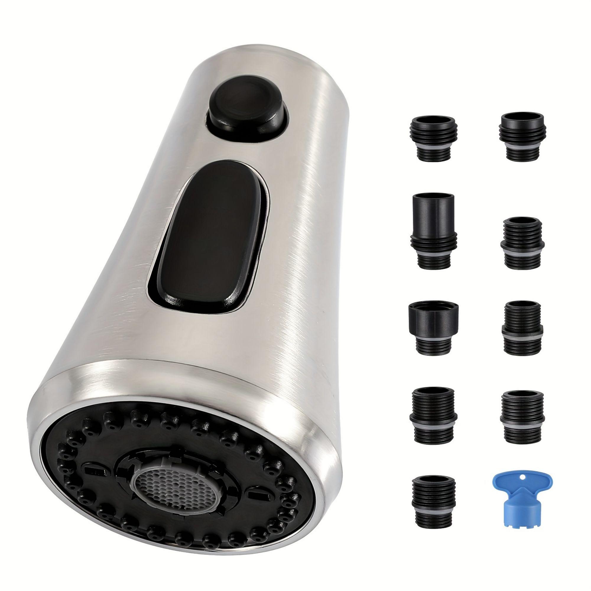 

1 шт. 3 функции кухонный кран для мойки распылитель головка с 9 адаптерами, выдвижной кухонный кран распылитель головка сменная часть