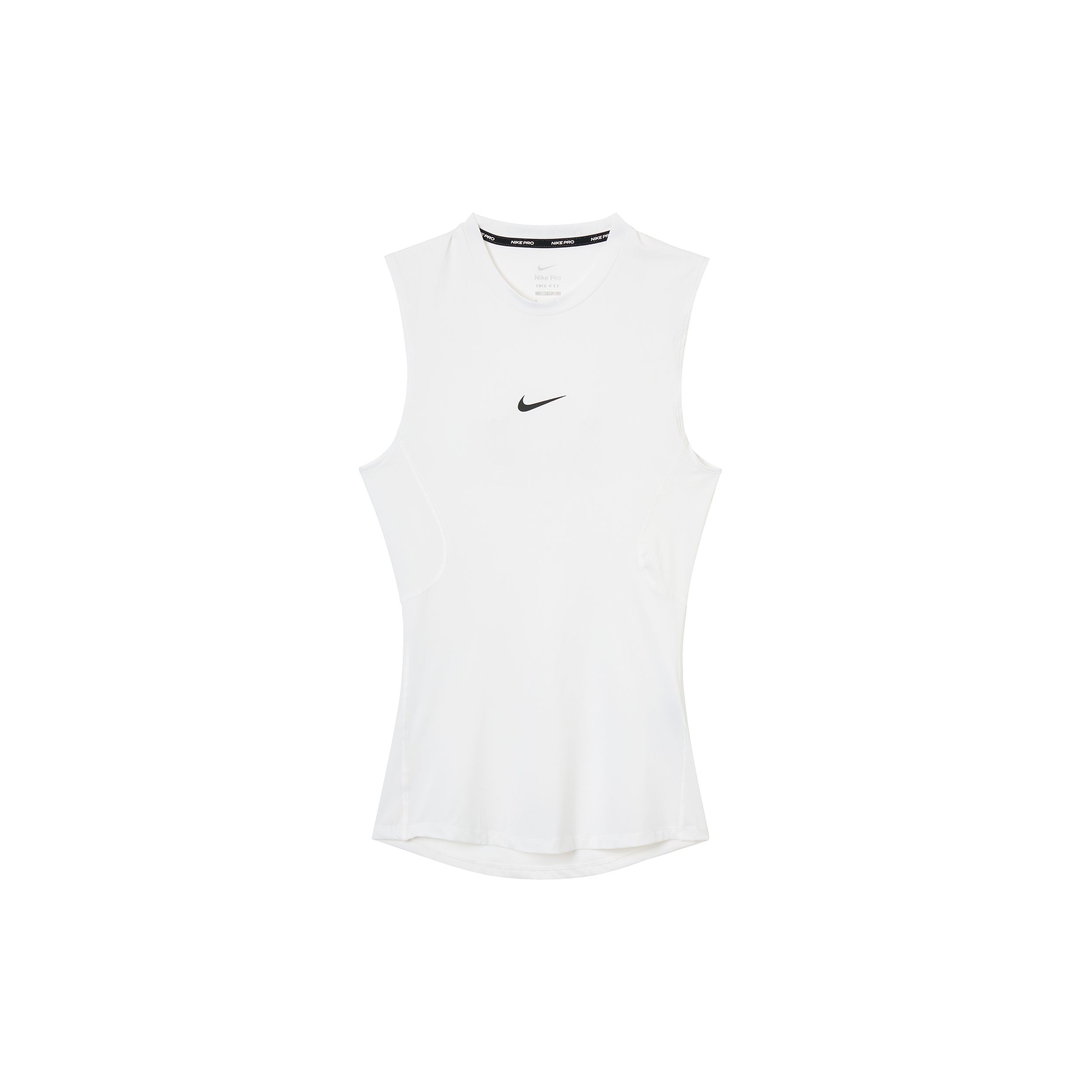 Футболка для тренировок Nike Pro Dri-FIT Solid Quick-Dry Compression без рукавов, мужская, белая FB7915-100 M