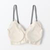 MUJI Ribbed Bra that is gentle on the skin FCH54A4S Ivory S Women's Women's Women's