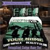 Personalized 3Pcs Bedding SetArctic Monkeys Custom Text Duvet Cover Pillowcase Set Bedroom Gift