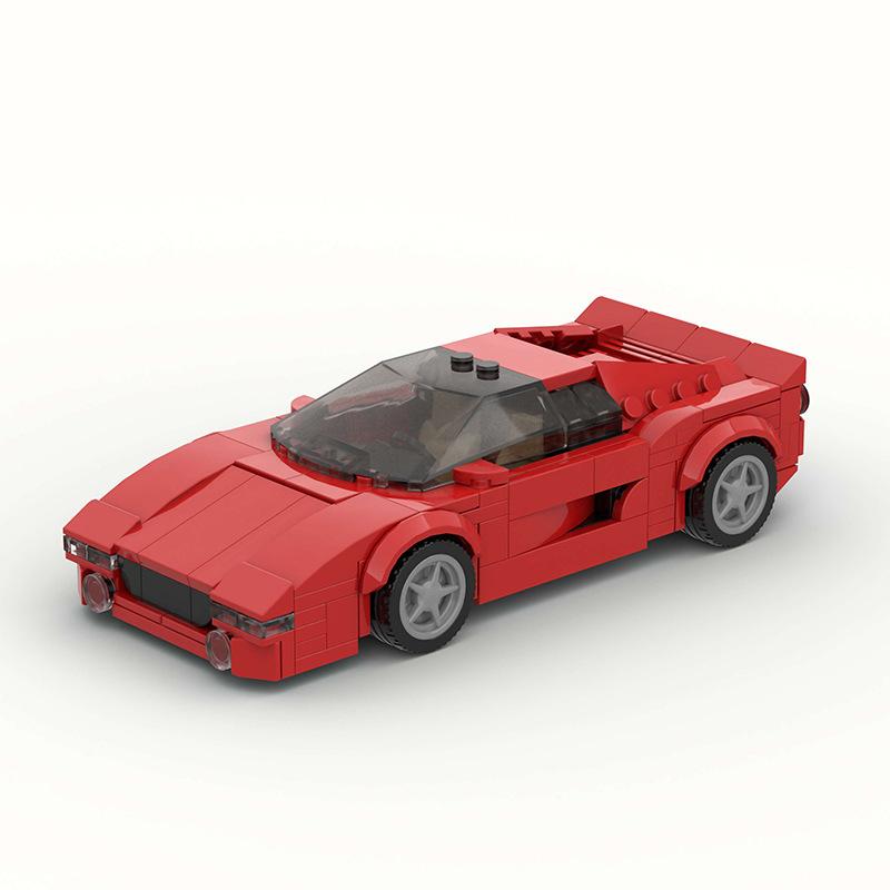 Creative MOC Car City Racing Vehicle Retro Speed Car Rally Building Blocks Bricks Ornament Toys For Kids Adults Birthday Gifts