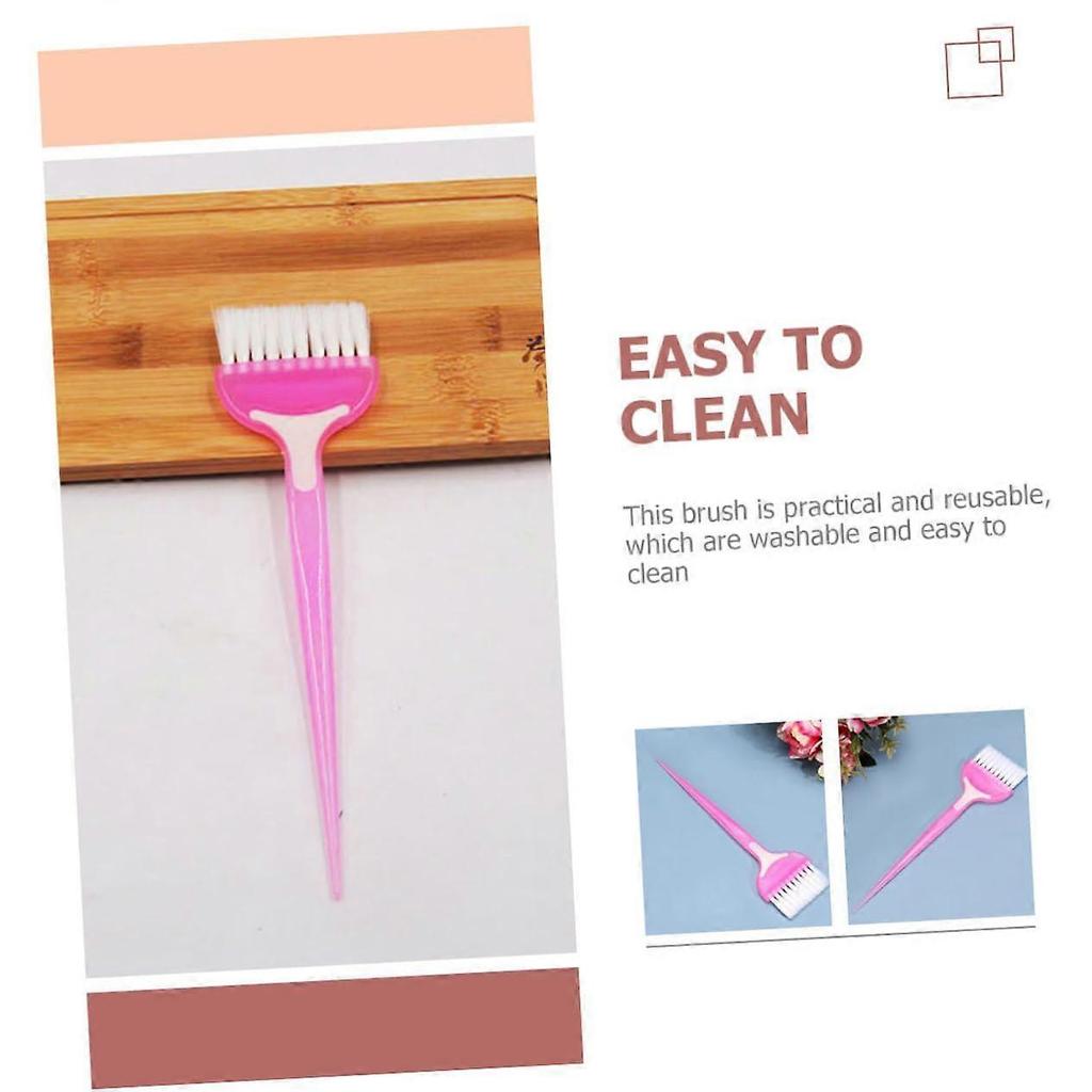 Conjunto de 5 Pincéis para Tintura de Cabelo com Cerdas Macias e Pente para Aplicação Precisa da Cor Uso em Salão e em Casa