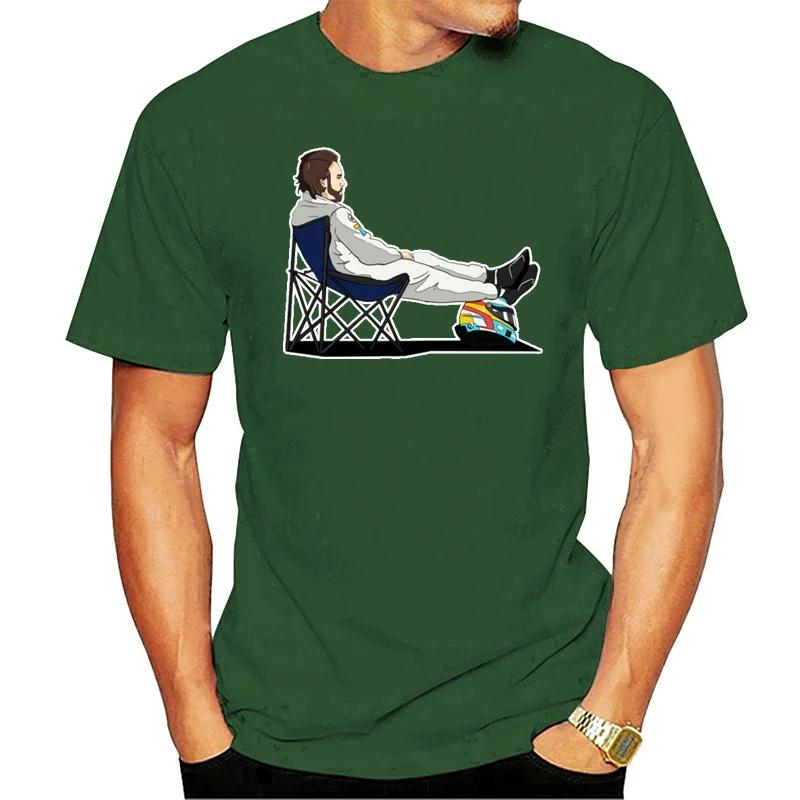 Fernando Alonso Deckchair Cool Summer Fashion Funny Printing Casual T-shirt