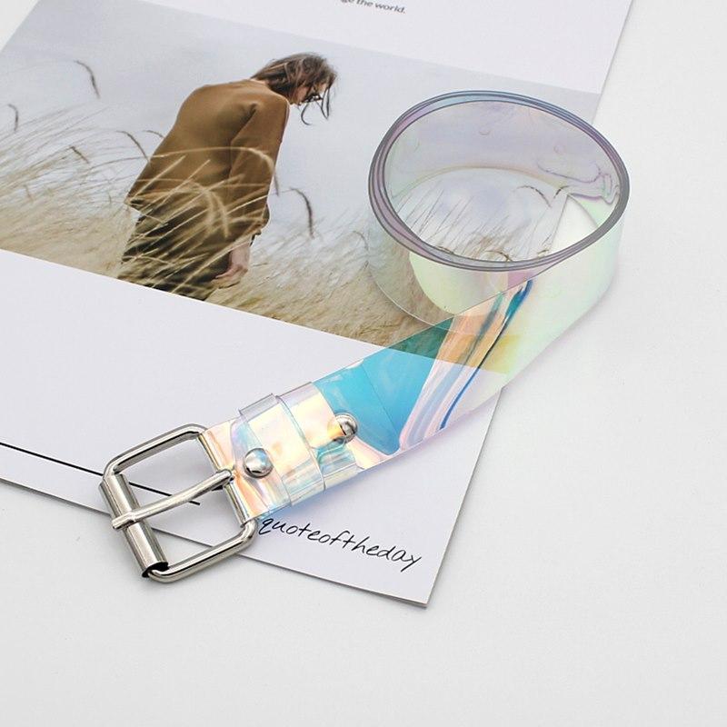 Classic Transparent Symphony Plastic Belt Women'S, Colored Decorative Belt Schoolgirl