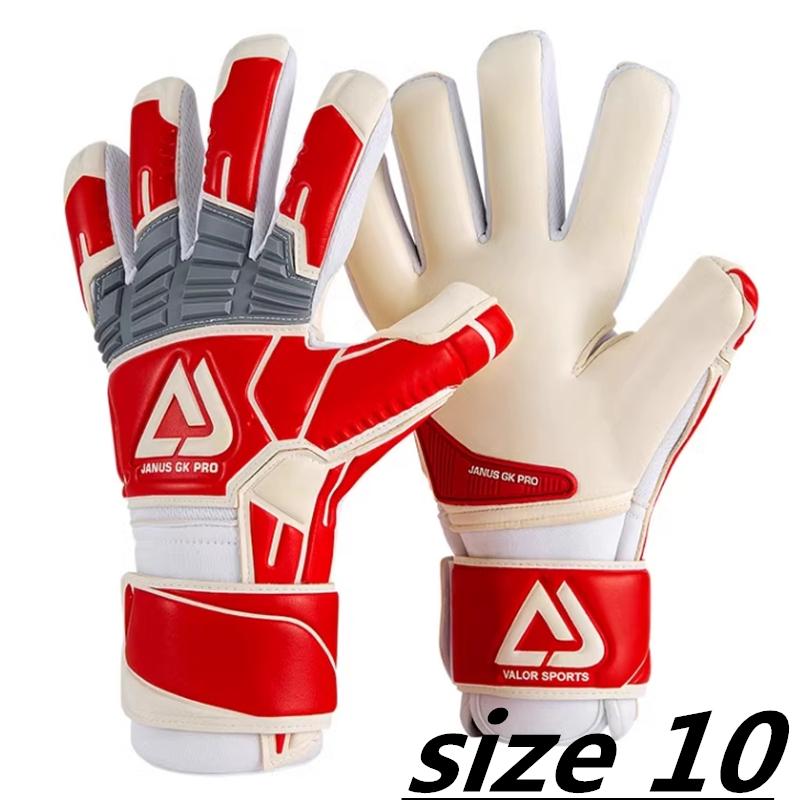 Profesjonalny bramkarz klasy meczowej KONTAKT Lateks bez palców ochronnych Odporne na zużycie nogawki Dorośli Rękawice bramkarskie