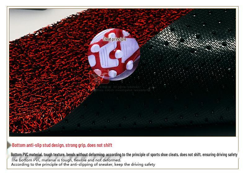 Adjustable Motorcycle Universal Coil Foot Pad Doormat - Cuttable PVC Mat for Entrance & Doorway