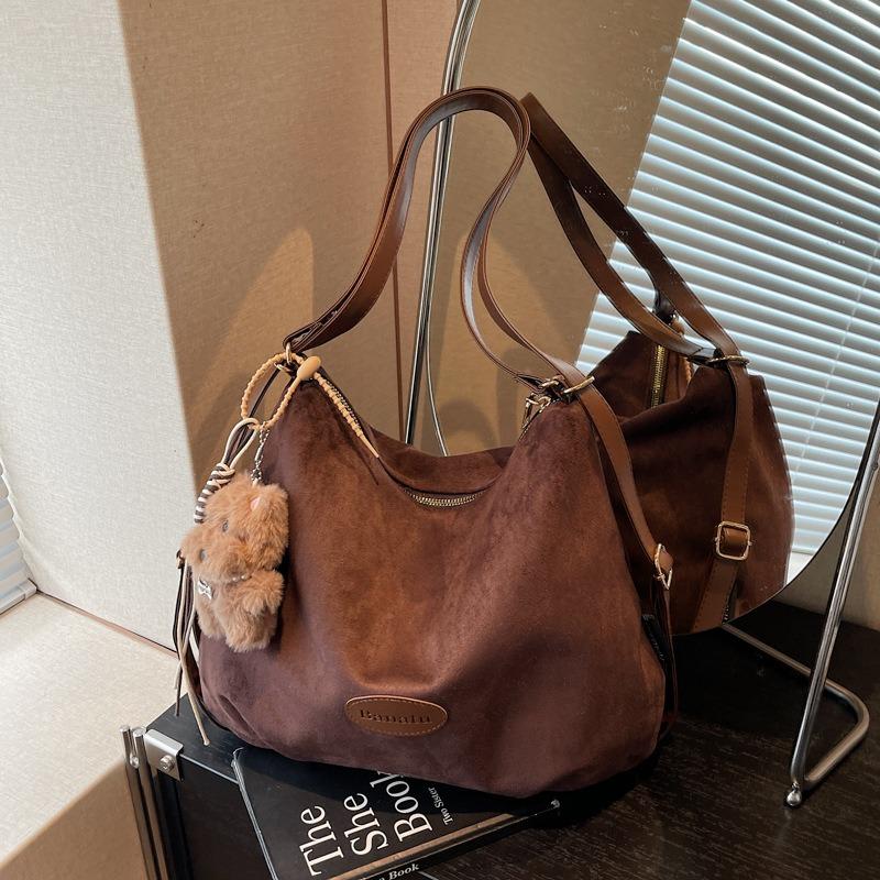 Frosted Retro Commuter Tote Bag Women's Large-capacity New Autumn and Winter Casual Multi-functional Backpack