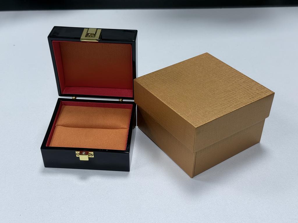 Black Rectangle Square High-end Jewelry Box-Gift Painted Jewelry Storage Box-Ring Box (in Stock)