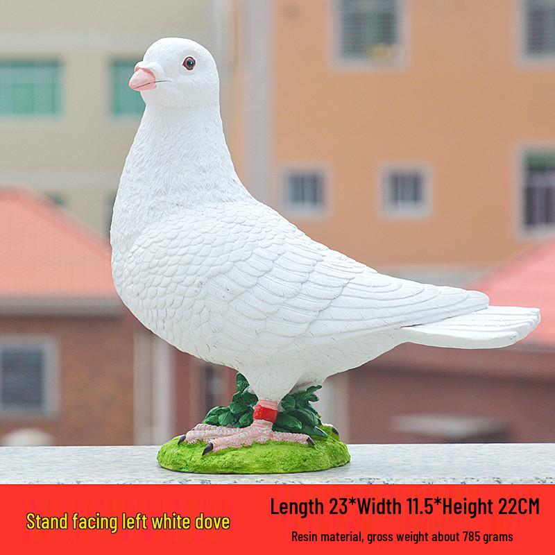 Dove Tree Resin Garden Ornaments: Outdoor Sculpture & Horticulture Set