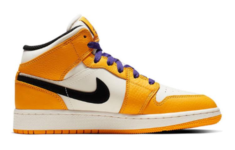 Jordan 1 Mid SE Lakers GS BQ6931-700