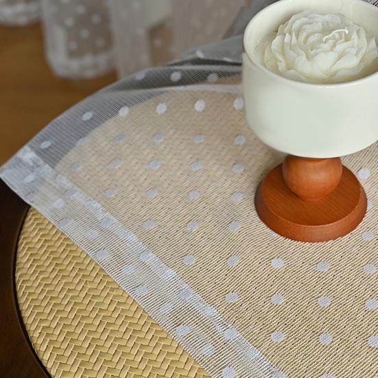 Wavy Lace Curtain Long Privacy Protection Curtain Room Divider Breathable Mesh Curtain for Living Room Hotel Restaurant