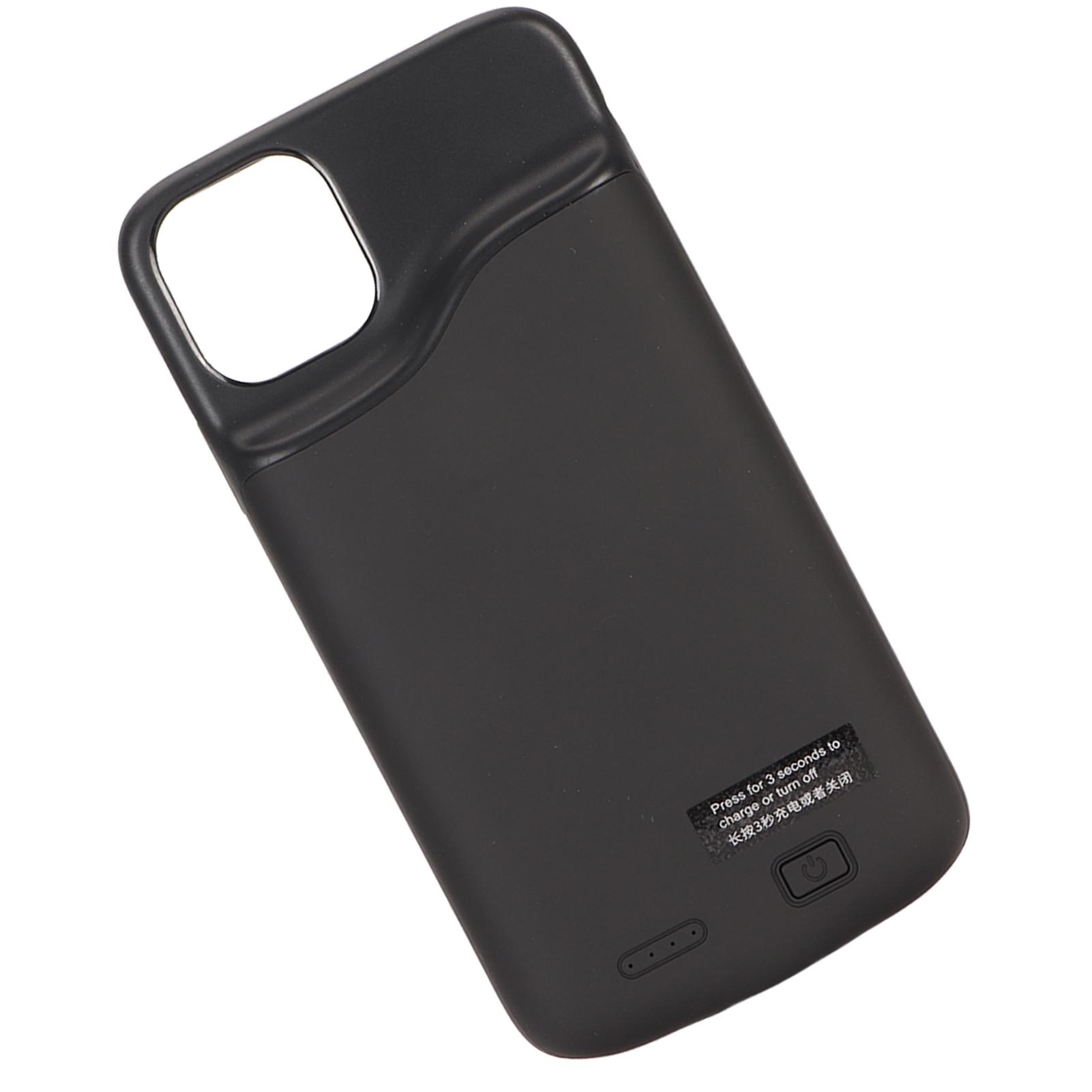 

Чехол-аккумулятор для телефона IOS 11 Pro Max 6.5 дюймов с расширенной зарядкой, защитный чехол 6000 мАч, перезаряжаемый чёрный