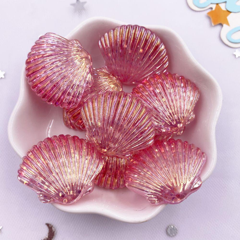 

8 шт. смоляные блестки красочные морские звезды ракушки русалки медузы фигурка плоская задняя часть стразы мультфильм скрапбукинг DIY товары для творчества