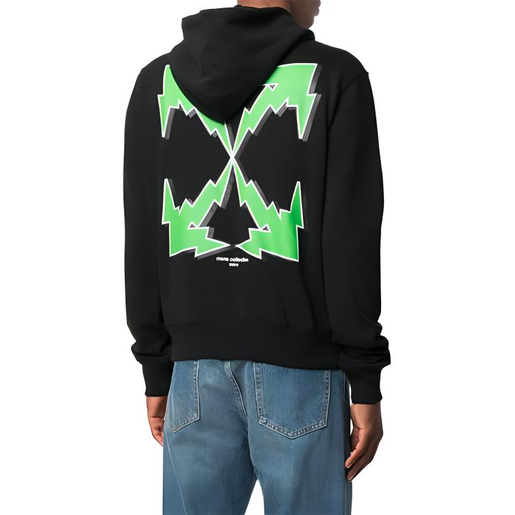 OFF WHITE Bolt Arrows Hoodie OMBB034S21FLE0091055