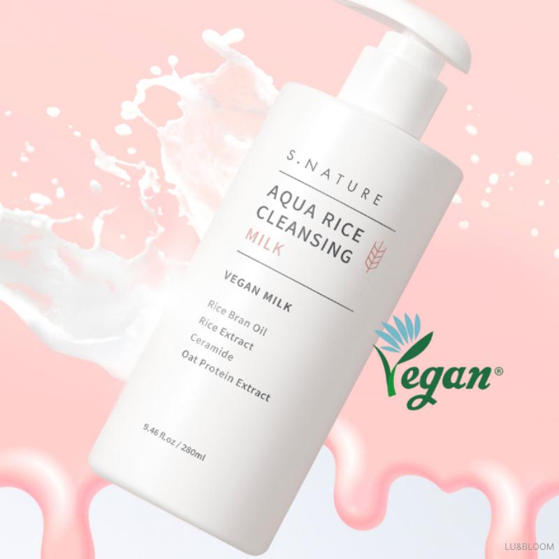 S.NATURE Aqua Rice Cleansing Milk 280ml (+Free gift)