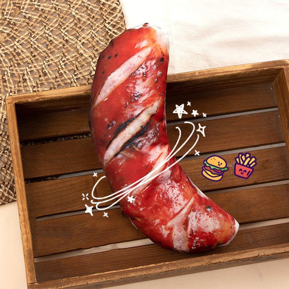 Realistic Meat Pencil Case Pig's Trotters Stationery Bag Creative Fish Shape Pen Bag  Make-up Pouch