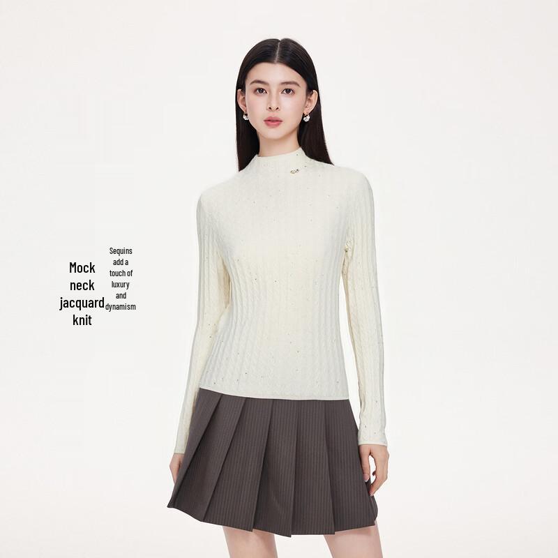 FivePlus Sequin Slim-Fit Knit Sweater