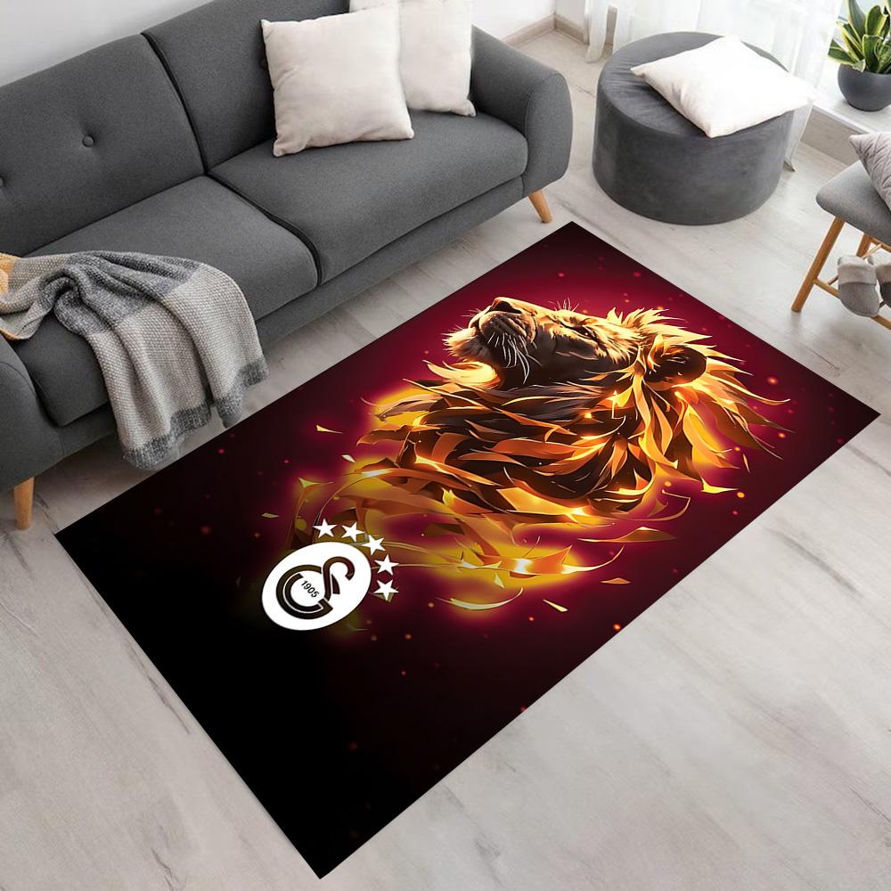 Lion Emblem Area Rug Perfect for Kitchen Playrooms Outdoor Study room Anti-slip Rug Decorate Offices Luxury Gift for Birthday, Christmas, Wedding
