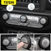 Car Center Console Button Decoration Cover Stickers for Jeep Wrangler JL Gladiator JT 2018     Accessories