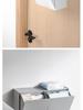 Wall-mounted Square Storage Box with Semi-lift Lid for Sundries, Bathroom Tissue, Mobile Phone, Trash Bag, Dustproof Storage