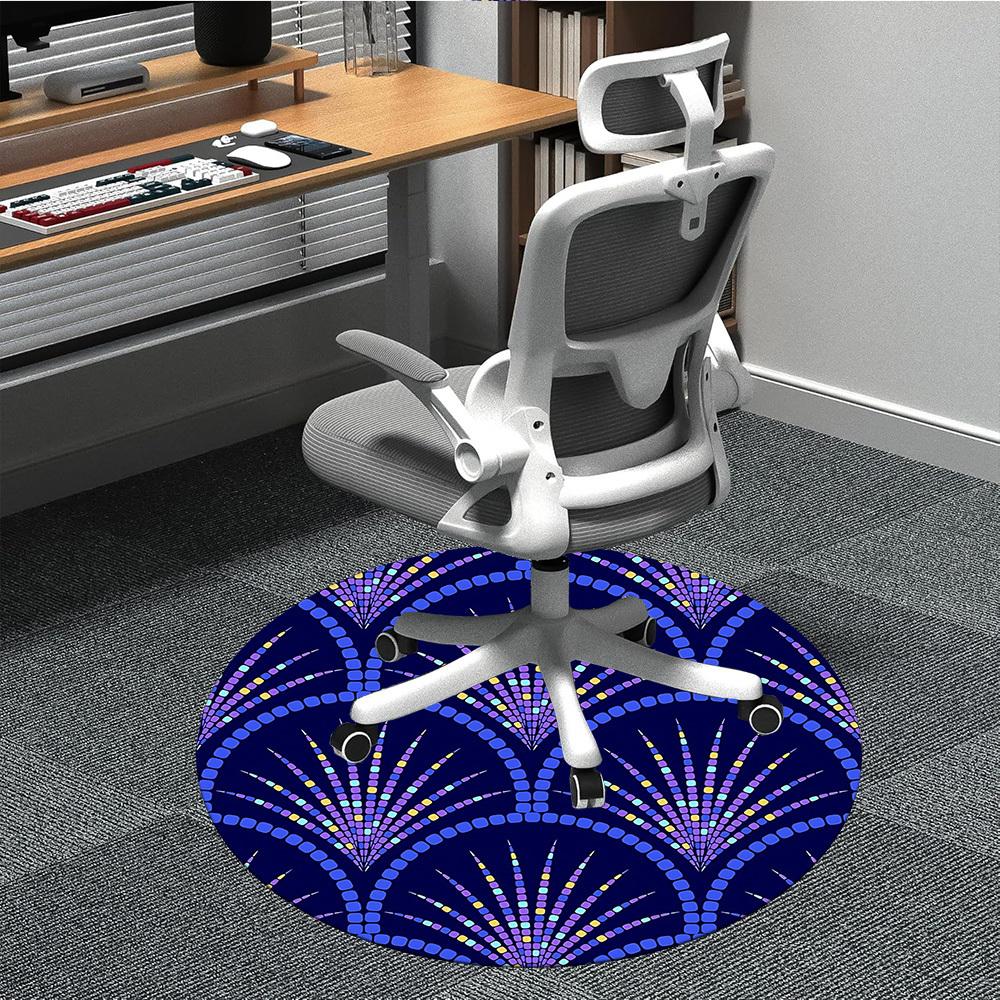 

1pc Palm Pattern Chair Carpet for Office - Durable, Ideal for Chair Mats, Stylish & Functional Decorative Rug yy260203084 80cm by 80cm