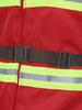 Men's Firefighter Costume 4-Piece Set - Plastic Helmet, Jacket, Pants & Belt with Reflective Stripes for Dress Up