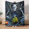 1pc Coraline (2) Blanket, Gift, for Men and Women, Soft Blanket, Good for Sofa Bed Couch Travel, Lightweight Flannel Blanket