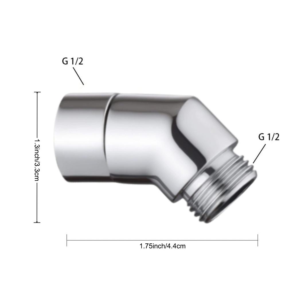 Top Spray Elbow Shower Head Elbow Wall-mounted Chrome