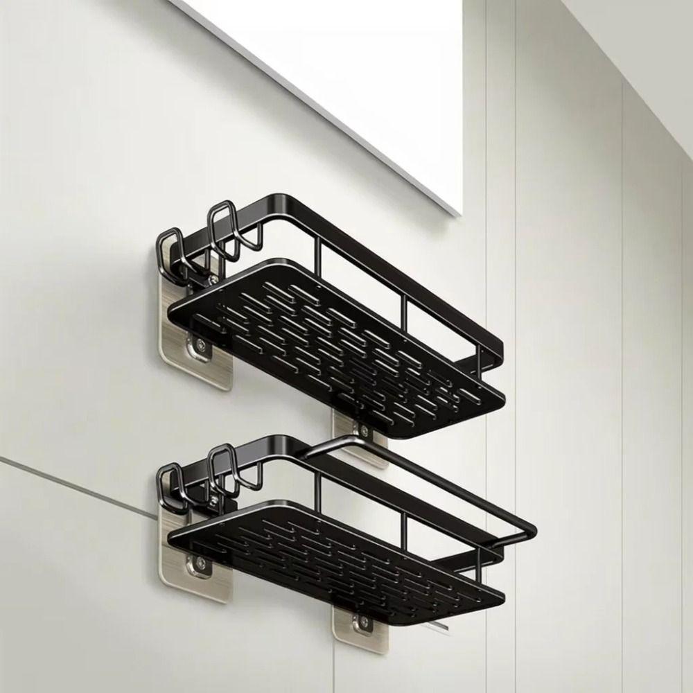 Waterproof Wall-Mounted Shelf Rack Thicken Cosmetic Storage Box Durable Toilet Shelf  Home